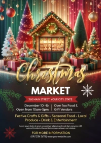 Christmas Market A4 template