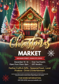 Christmas Market Flayer Template A4