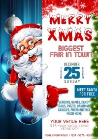 christmas market A4 template