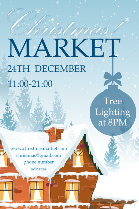 Weihnachtsmarkt Vorlage Postermywall