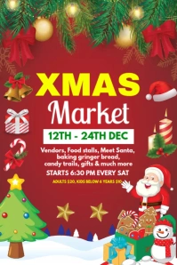 Christmas market Grafik Pinterest template