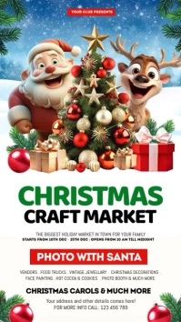 christmas market História do Instagram template
