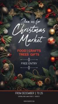 Christmas market Instagram Story template