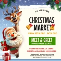 christmas Market Instagram Post template