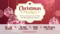 Christmas Market Facebook Cover Video Facebook-omslagvideo (16: 9) template