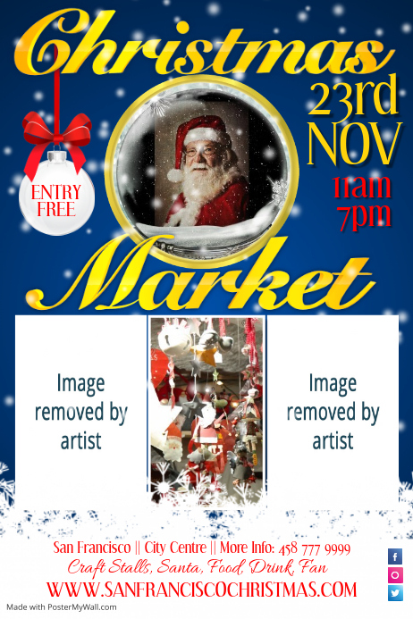 Weihnachtsmarkt Poster Vorlage Postermywall