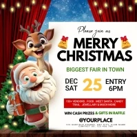 christmas market instagram post template