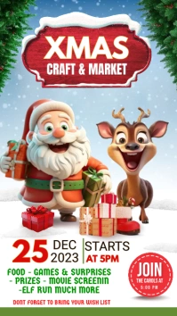Christmas market Instagram story template