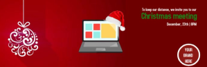 Christmas meeting E-mail Email Header template