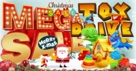 Christmas Mega Sale Toy Drive Facebook Shared Image template