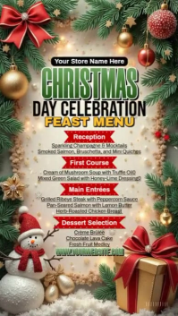 Christmas Menu Ads Instagram Reel template