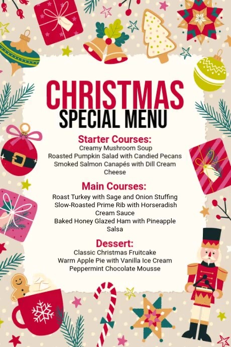 Copy of Christmas Menu Ads | PosterMyWall