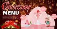 Christmas Menu Banner Facebook 共享图片 template
