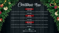 Christmas menu Blog template