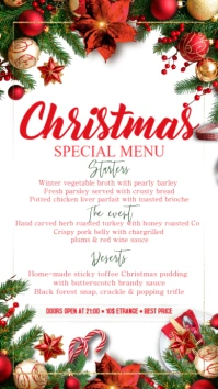 Christmas Menu 数字显示屏 (9:16) template