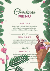 Rustic Christmas Specials Menu US Legal Template | PosterMyWall
