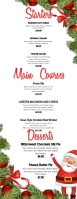 Christmas Menu Half Page Letter template
