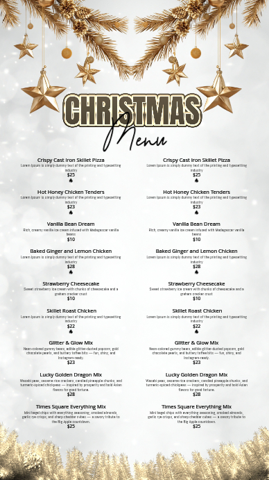 Christmas menu Instagram Story template