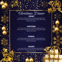 CHRISTMAS MENU สี่เหลี่ยมจัตุรัส (1:1) template