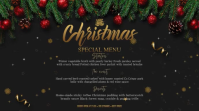 Christmas Menu Display Pantalla Digital (16:9) template