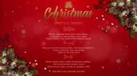 Christmas Menu Display Ekran reklamowy (16:9) template
