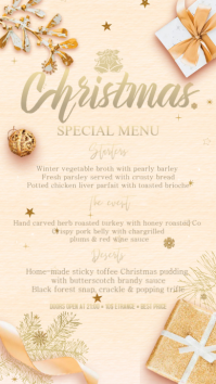 Christmas Menu Instagram template