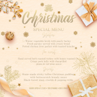 Christmas Menu Instagram template