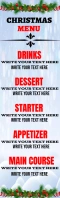 Christmas menu list design template Legal ครึ่งหน้า