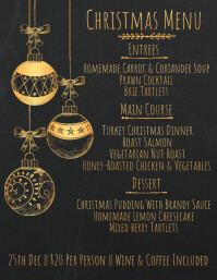8 460 customizable design templates for christmas menu postermywall