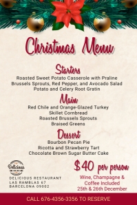 8 460 customizable design templates for christmas menu postermywall