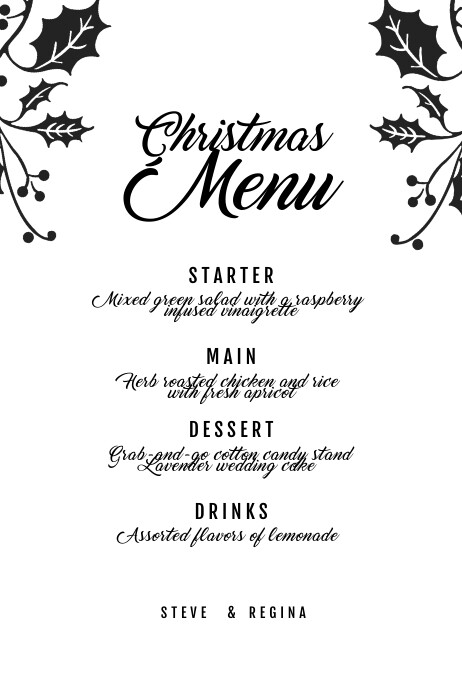 Rolls royce angel logo 1024 Copy of Christmas menu Template | PosterMyWall