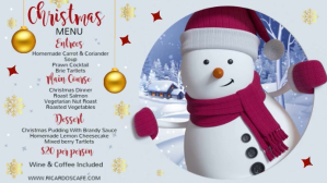 Hvid Christmas Menu Umbukiso Wedijithali Template