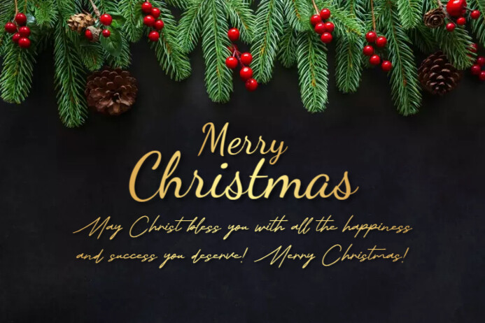 Plantilla de Christmas Message Card | PosterMyWall