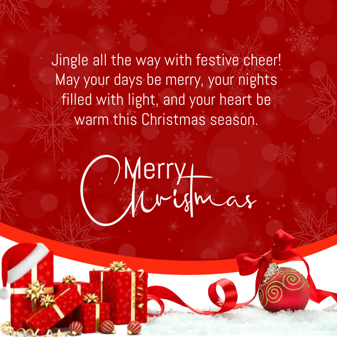 Christmas Topic Message Christmas Message | PosterMyWall