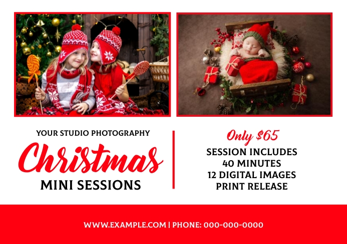 Copy of christmas mini sessions template | PosterMyWall