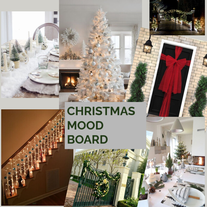 CHRISTMAS MOOD BOARD Template PosterMyWall