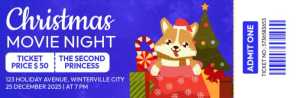 Morado Christmas Movie Night Intestazione e-mail Template