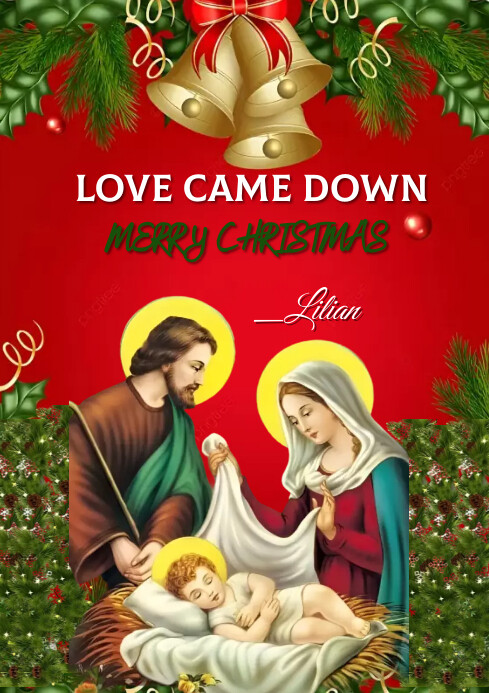 Christmas Nativity Scene Card Template | PosterMyWall
