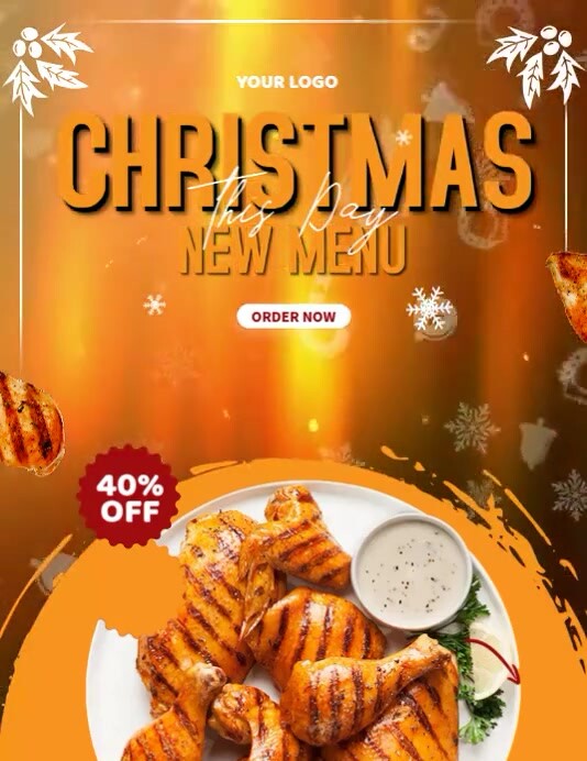 Christmas New Menu Flyer (US Letter) template