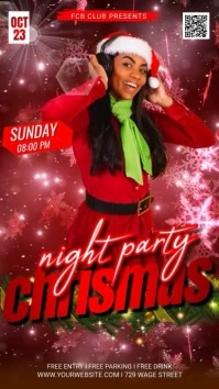Christmas Night Party Instagram Story template
