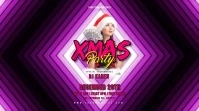 Christmas Night Party Twitter Post template