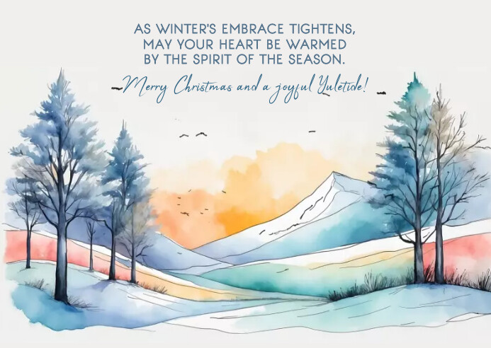 christmas nordic-themed card Modelo | PosterMyWall