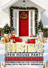 Christmas open house A5 template