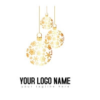 Christmas ornament Holiday Christmas decorati Logo template
