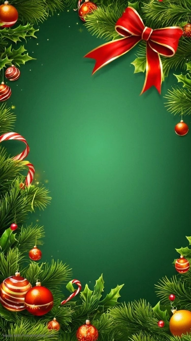 Plantilla de Christmas ornaments Frame | PosterMyWall