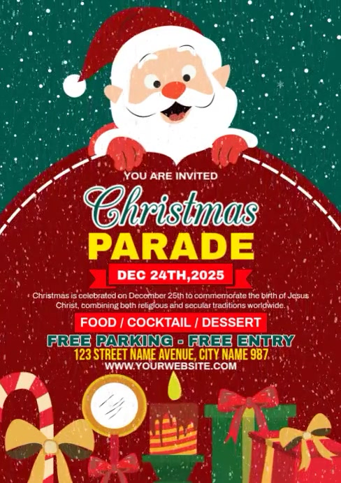 Modèle Christmas Parade Ads | PosterMyWall