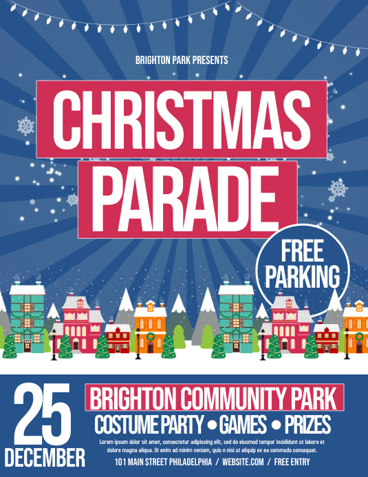 Christmas Parade Template PosterMyWall
