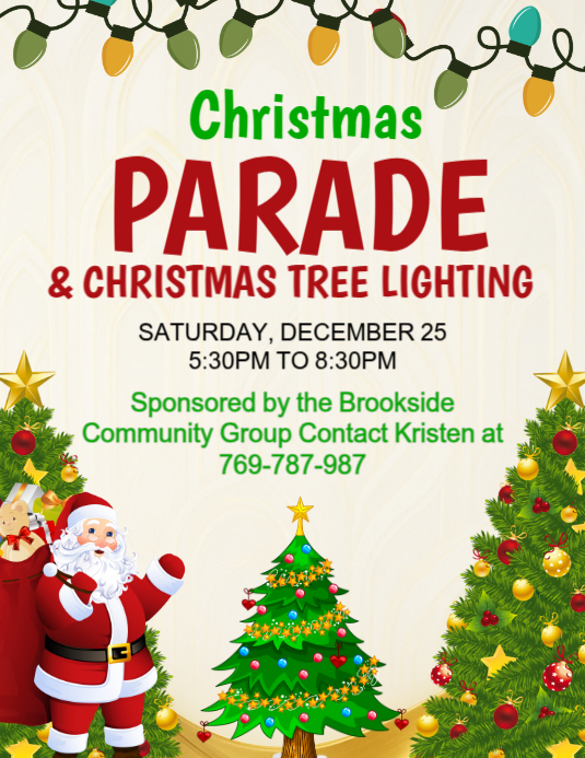 Christmas Parade And Tree Lighting Template | PosterMyWall