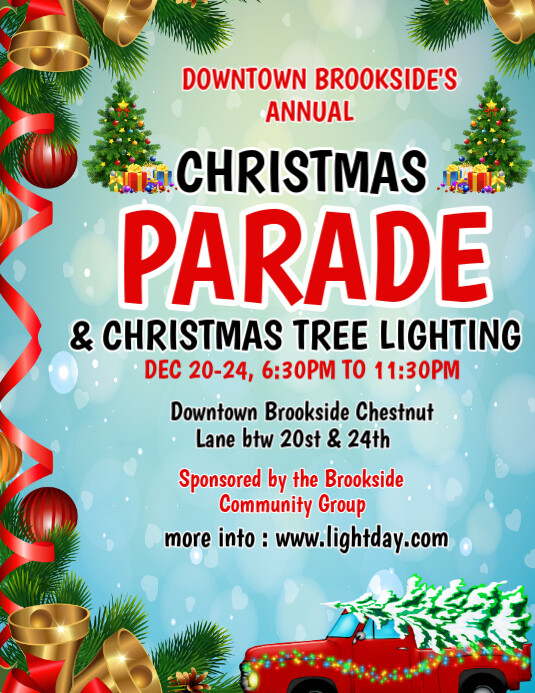 Christmas Parade Flyer Template PosterMyWall