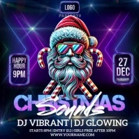 Christmas party ad template Logo
